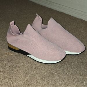 Women's Pink Slip-On Sneakers